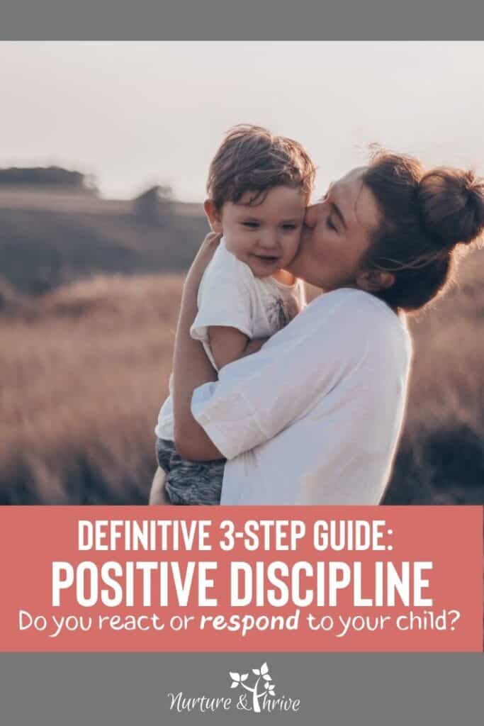 3 Steps positive parenting guide: Acknowledge, Connect, Teach